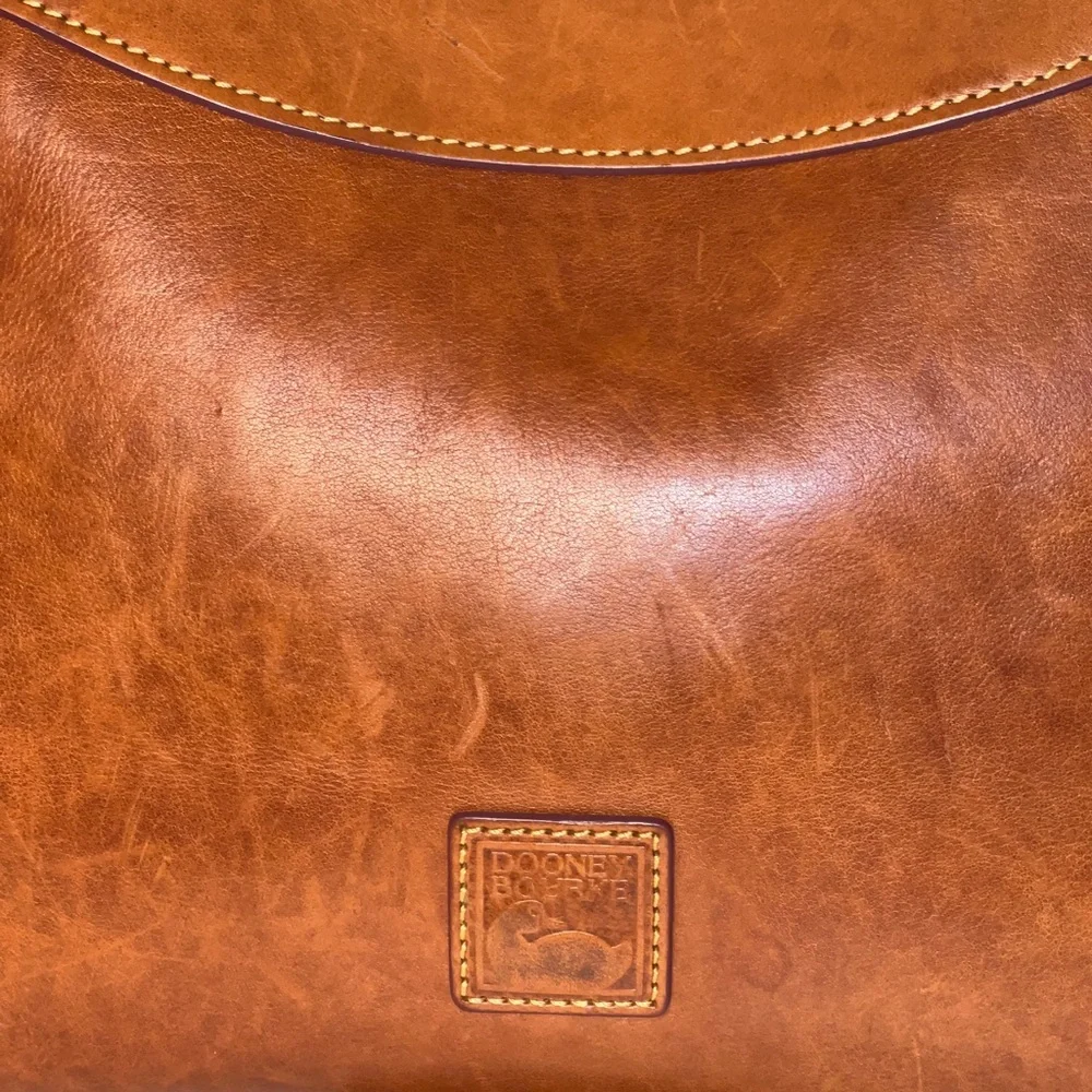 Vintage Dooney & Bourke 1975 Tan Leather Hobo Bag     RARE! - Picture 3 of 16